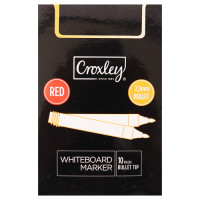 BTS WHITE BOARD MARKER 10s RED CROXLEY