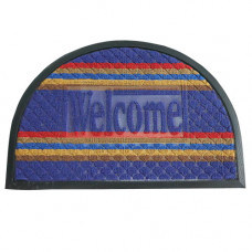 DOOR MAT WELCOME W/COL STRIPES MTH501A