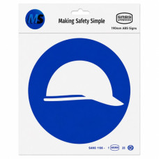 SIGN HEAD PROTECTION ABS 190*190MM MS
