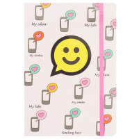 BTS NOTE BOOK 9X14CM W/SMILEY