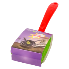 SCOURER SPONGE 1s W/HANDLE ASST