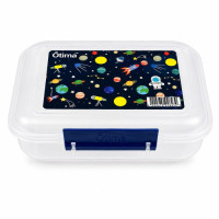 PL LUNCH BOX 850ML RECT CLEAR SPACE PL LUNCH BOX 850ML RECT CLEAR SPACE