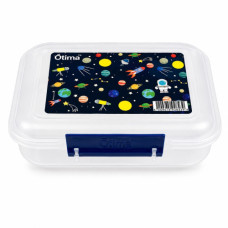 PL LUNCH BOX 850ML RECT CLEAR SPACE