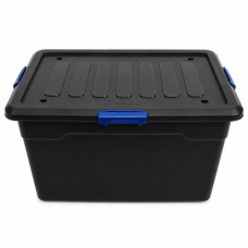 PL STORAGE BOX 85LT BLACK W/LID OTIMA