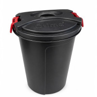 PL BIN 23L OTIMA W/CLIP LID BLACK