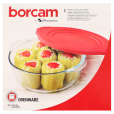 GLW CASSEROLE ROUND 2.1LT BORCAM RED LID