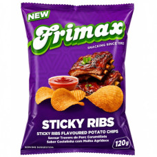 CHIPS FRIMAX 120g STICKY RIBS