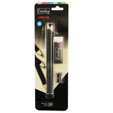 BTS PENCIL W/ERASER+SHARPNER 4PC CROXLEY