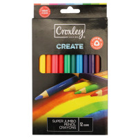 BTS COLOUR PENCIL 12s CROXLEY JUMBO TRI BTS COLOUR PENCIL 12s CROXLEY JUMBO TRI