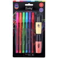 BTS PEN  6s ASST CROXLEY+2MINI H/LIGHTER