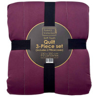QUILT 230*200 3PC SOFT TOUCH PLAIN