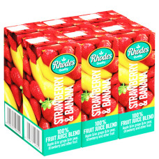 JUICE RHODES 6s 200ml STRAWBERRY&BANANA