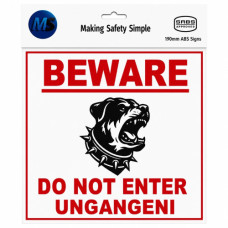 SIGN BEWARE OF THE DOG ROTTWEILER MS