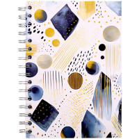 BTS NOTEBOOK A5 SPIRAL S/C BLUE GEO