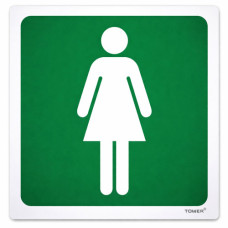 SIGN LADIES TOILET ABS 150X150MM TOWER