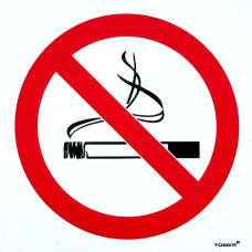 SIGN NO SMOKING ABS 150X150MM TOWER