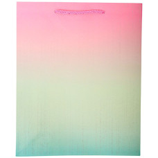GIFT BAG 32X26XM 2TONE W/GLITTER ASST
