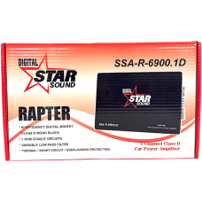 AMP 1CH 6900W S/SOUND RAPTER (1000W RMS)