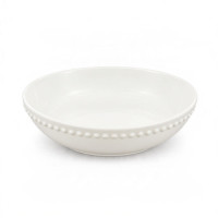 CER BOWL 20CM PLAIN CREME W/DOTS CER BOWL 20CM PLAIN CREME W/DOTS
