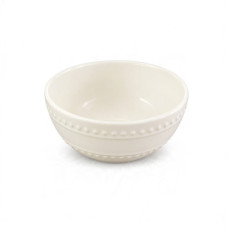 CER BOWL 11.5CM RND DEEP CREME W/DESIGN