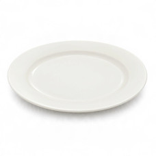 CER PLATE 30CM RND PLAIN CREME