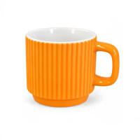 MUG COFFEE 7.5CM RIBBED DESIGN ASST COL MUG COFFEE 7.5CM RIBBED DESIGN ASST COL