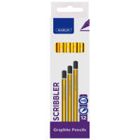 BTS PENCIL 12s HB MARLIN YELLOW/BLUE