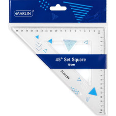 BTS SET SQUARE 45DEG 18CM MARLIN