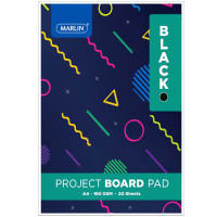 BTS PAD BOARD A4 20s BLACK MARLIN 160GSM