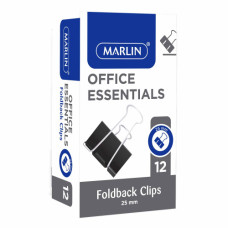 BTS FOLDBACK CLIP 25MM 12s