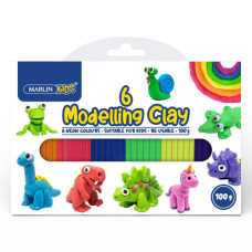 BTS MODELLING CLAY 100G MARLIN 6 COLOUR