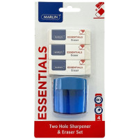 BTS ERASER  3s W/SHARPENER MARLIN