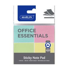 BK NOTE PAD STICKY PASTEL