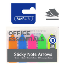 BTS STICKY NOTE PAD ARROWS 125s MARLIN
