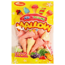 SWT ICE CREAM CONE MALLOWS 24s MIXED FRU