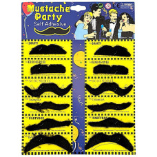 TOY MOUSTACHE 12s ASSTD CARDED