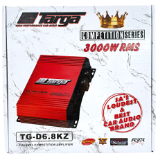 AMP 1CH 3000W RMS TARGA 1 OHM RED