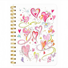 BTS NOTEBOOK A5 H/C SPIRAL 80P HEARTS