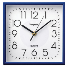 CLK WALL 22X22CM SQ COLOUR RIM TELEPOINT