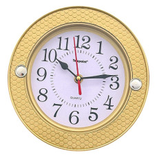 CLK WALL 20X20CM RND RED W/DES TELEPOINT