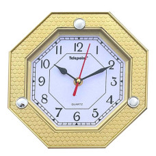 CLK WALL 20X20CM OCTAGON PINK TELEPOINT