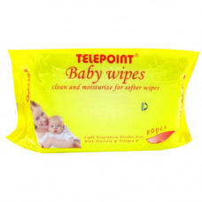 BABY WIPES 80PC TELEPOINT