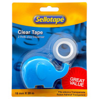 BTS TAPE W/DISPENSER CLEAR SELLOTAPE