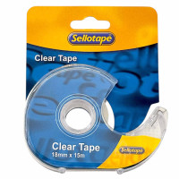 BTS TAPE W/DISPENSER SELLOTAPE 18MMX15M
