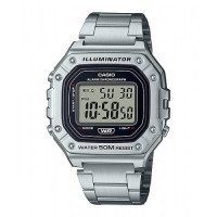 WT CASIO GTS DIGITAL SQ 50M S/STEEL