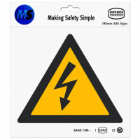 SIGN WARNING OF ELECTRIC SHOCK ABS