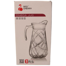 GLASS JUG W/LID ONEGA 24CM CLEAR