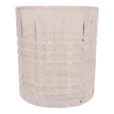 GLASS TUMBLER SET 6PC CLEAR W/DESIGN