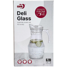 GLW JUG 1.8L CLEAR W/DESIGN&PL LID