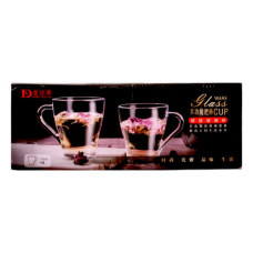 GLASS CUP SET 6PC 150ML CLEAR